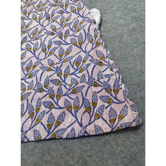 Roberta Roller Rabbit size L Fabiola Dress Purple Leaf Pattern *See Disc&Photo* - Picture 2 of 7